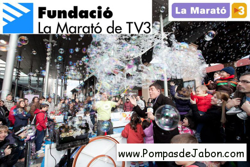 Burbujas de jabón solidarias con fundaciones