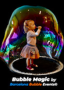 Animación infantil original, meterse  dentro burbuja